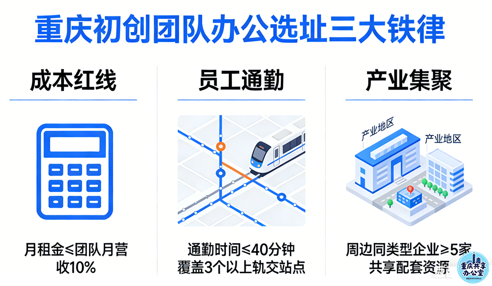 重庆初创团队办公室选址3大铁律